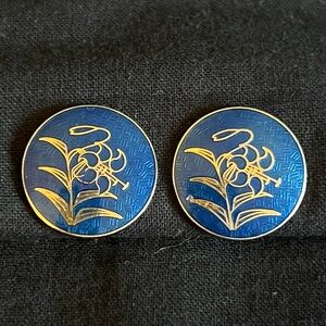 Vintage Cloisonné Earrings
